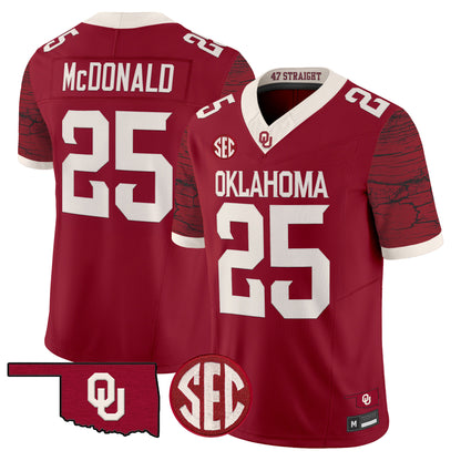  Oklahoma Sooners Rough Rider Vapor Limited Jersey -Stitched