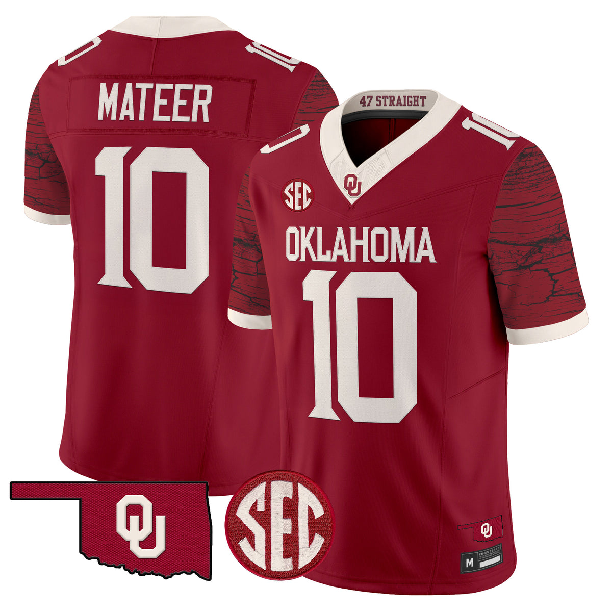  Oklahoma Sooners Rough Rider Vapor Limited Jersey -Stitched
