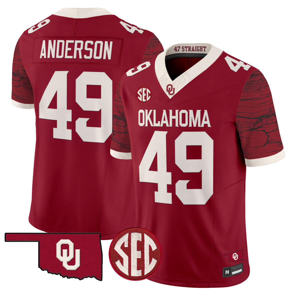  Oklahoma Sooners Rough Rider Vapor Limited Jersey -Stitched