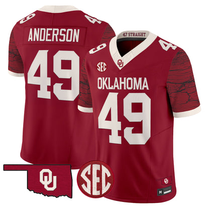  Oklahoma Sooners Rough Rider Vapor Limited Jersey -Stitched