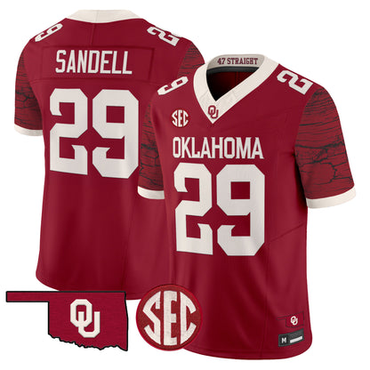  Oklahoma Sooners Rough Rider Vapor Limited Jersey -Stitched
