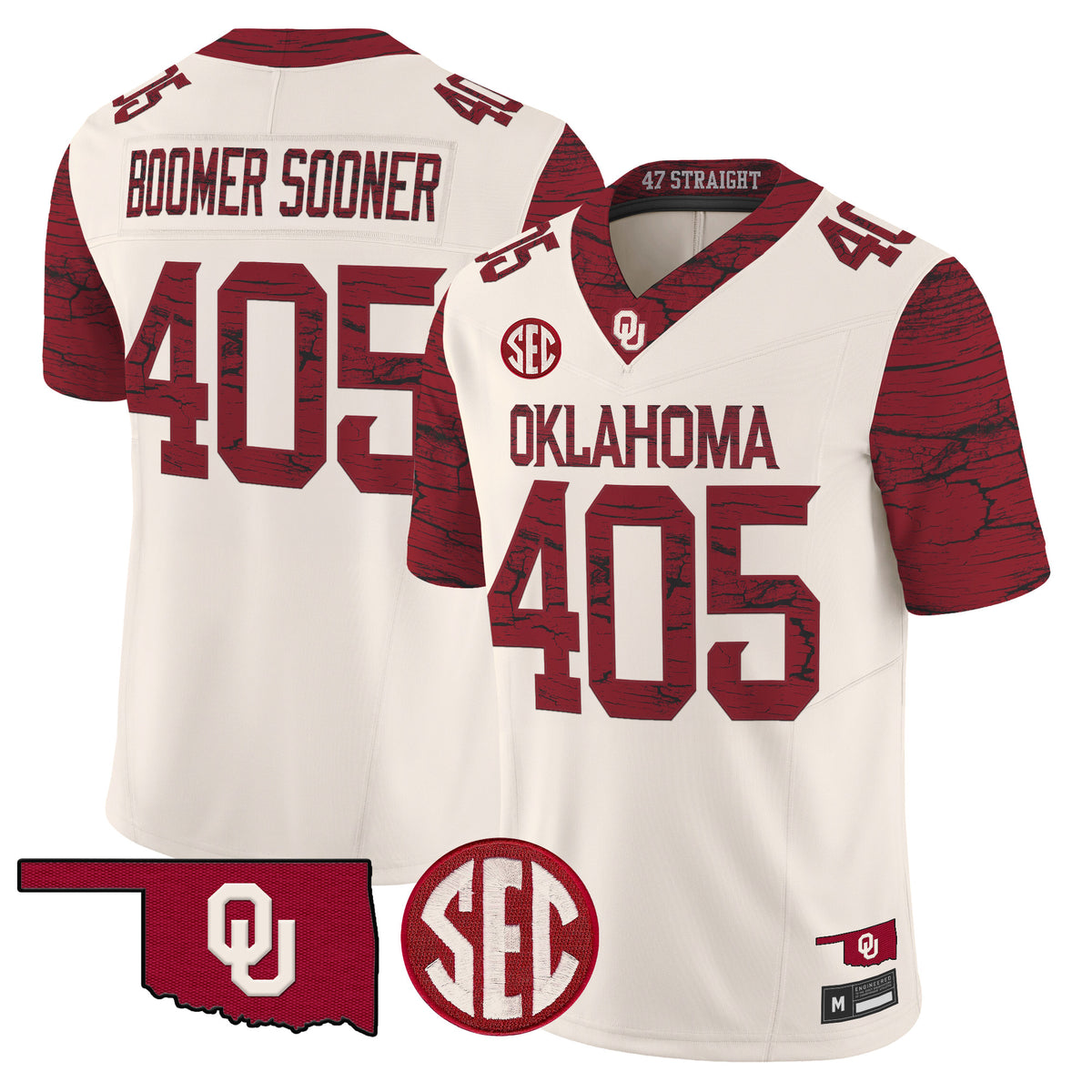  Oklahoma Sooners Rough Rider Vapor Limited Jersey -Stitched