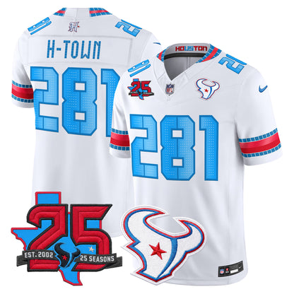 Men's Houston Texans 2026 "Rivalries" Vapor Limited Jersey - 25th Year Anniversary Patch - All Stitched