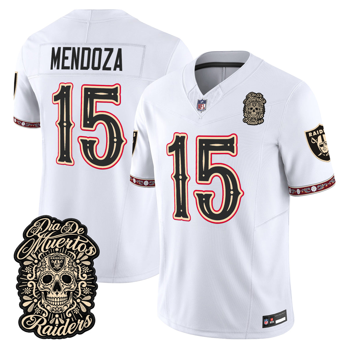 Las Vegas Raiders Día de los Muertos Vapor Limited Jersey - Stitched