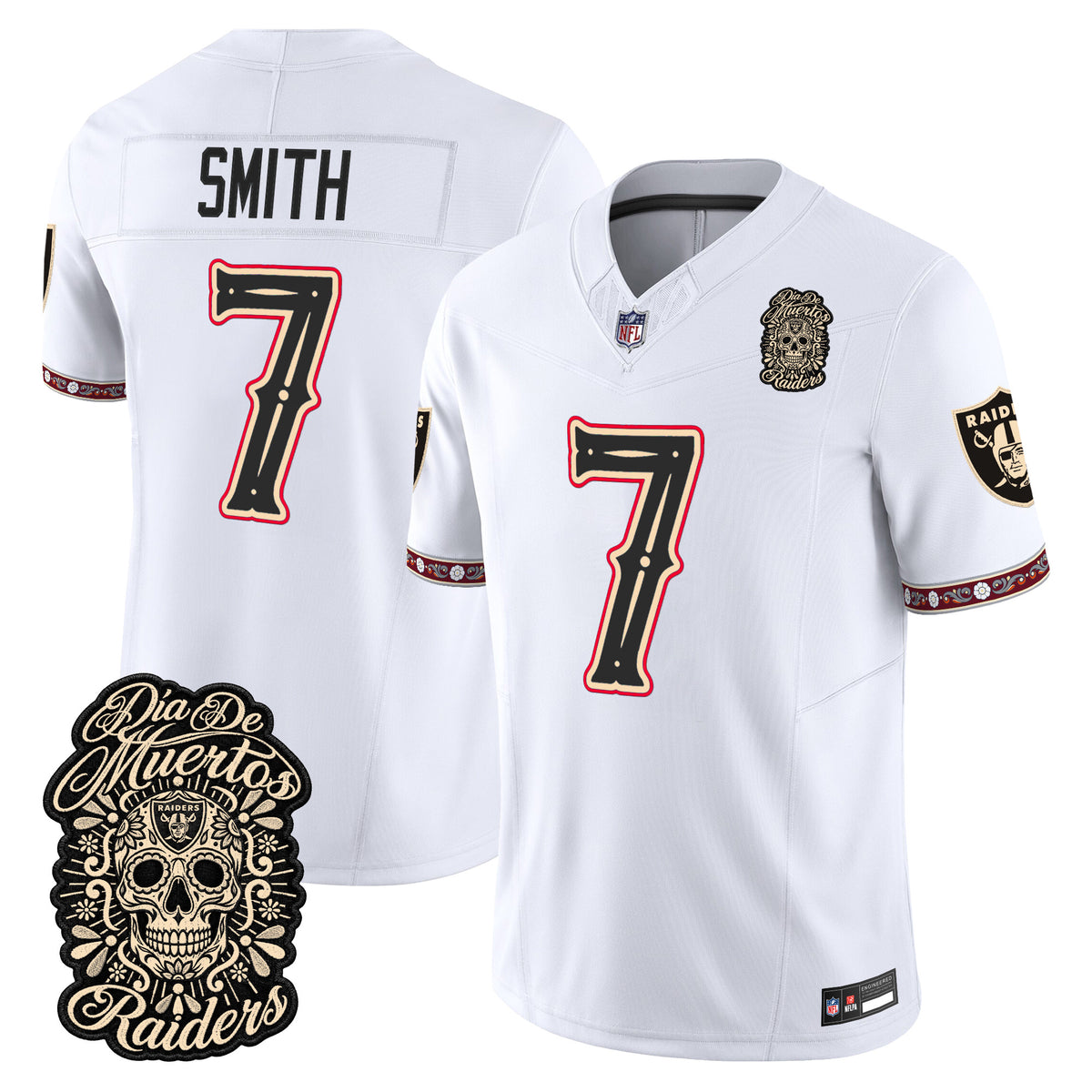 Las Vegas Raiders Día de los Muertos Vapor Limited Jersey - Stitched