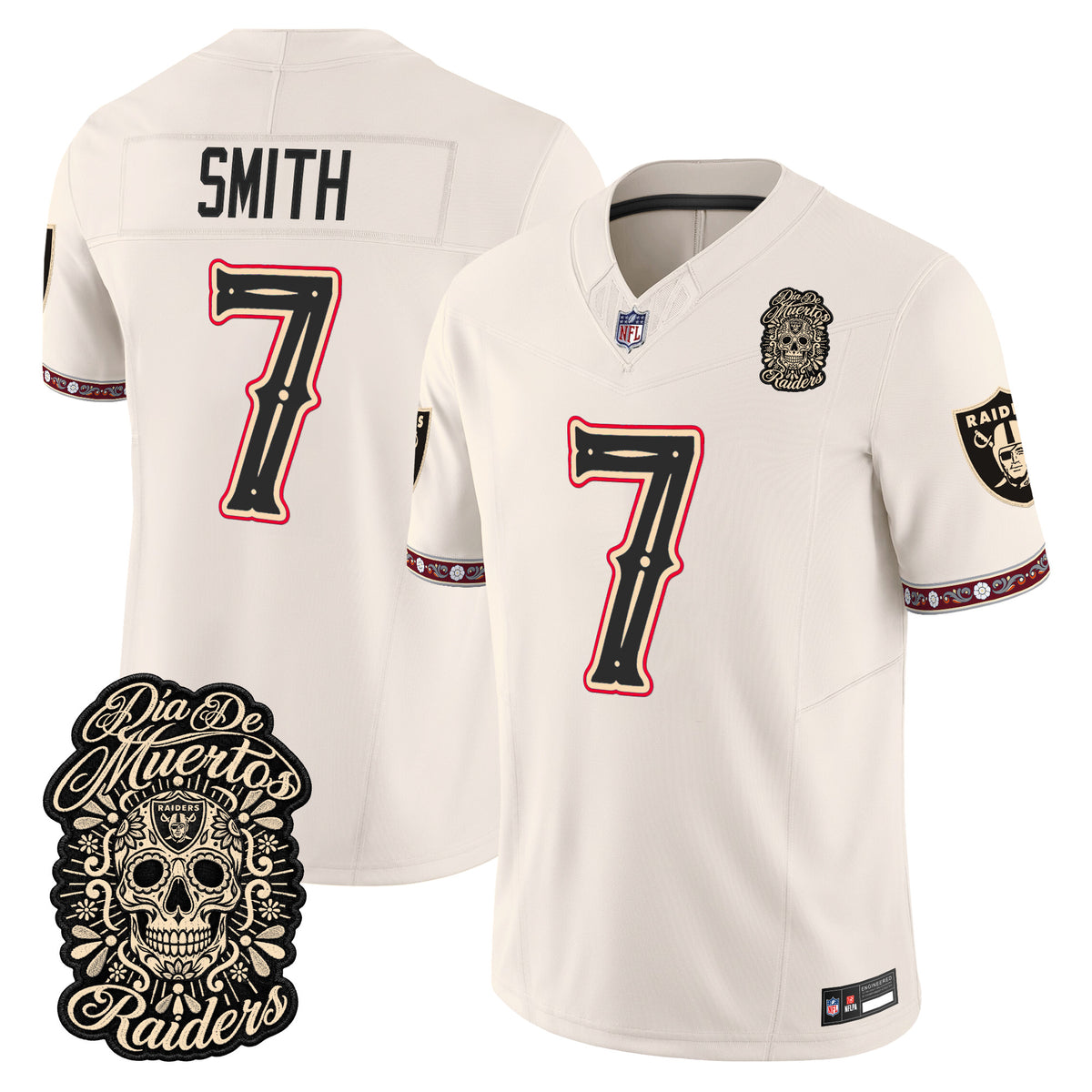 Las Vegas Raiders Día de los Muertos Vapor Limited Jersey - Stitched
