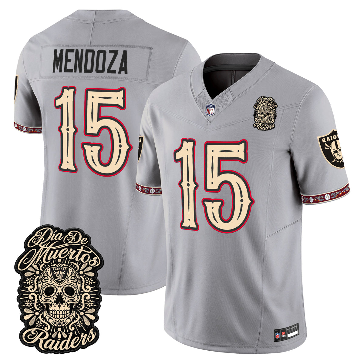 Las Vegas Raiders Día de los Muertos Vapor Limited Jersey - Stitched