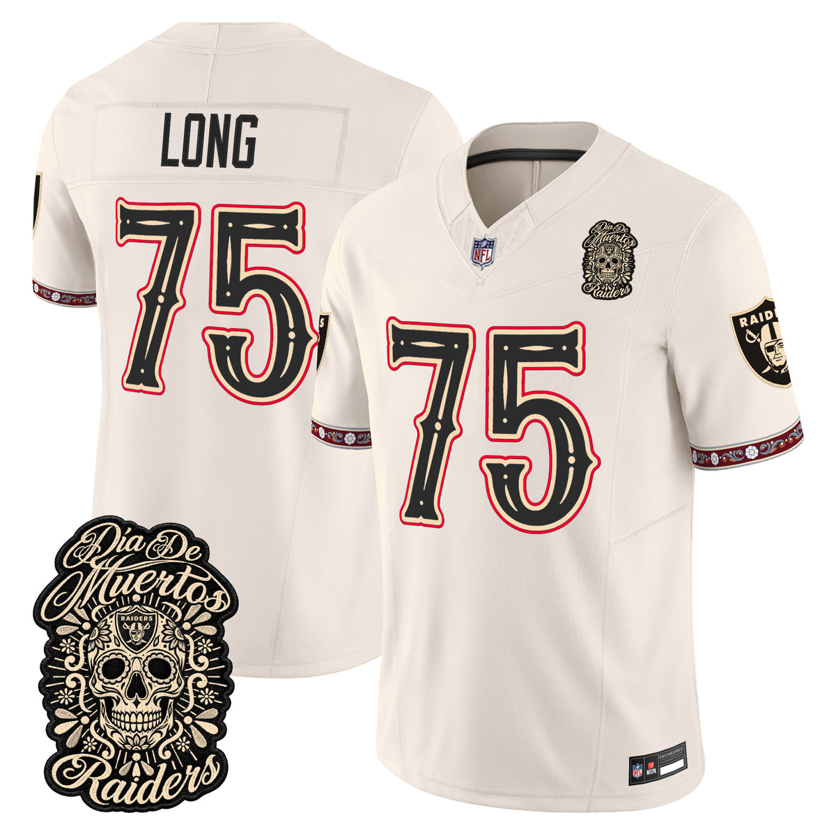 Las Vegas Raiders Día de los Muertos Vapor Limited Jersey - Stitched