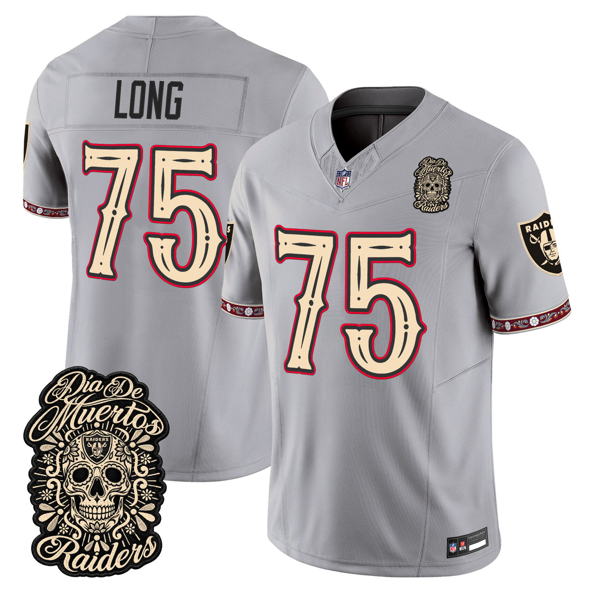 Las Vegas Raiders Día de los Muertos Vapor Limited Jersey - Stitched