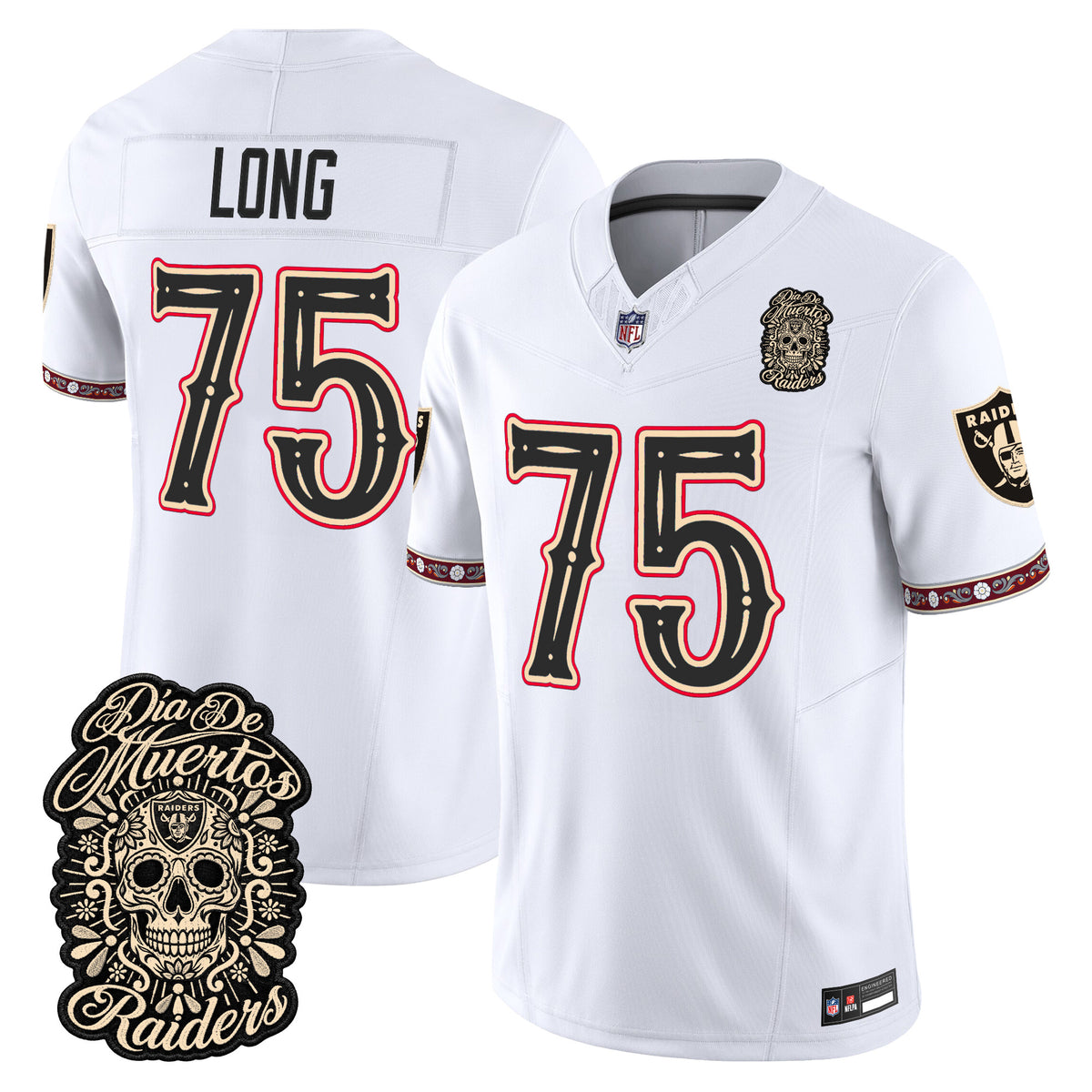 Las Vegas Raiders Día de los Muertos Vapor Limited Jersey - Stitched