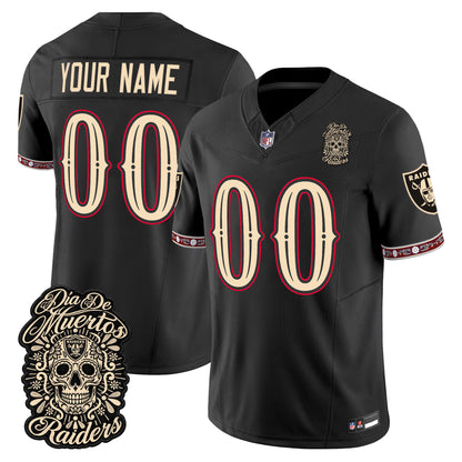 Las Vegas Raiders Día de los Muertos Vapor Limited Custom Jersey - Stitched