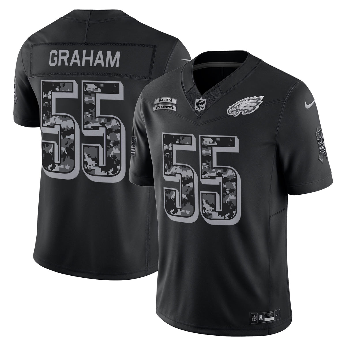 Philadelphia Eagles 2026 Salute to Service Vapor Limited Jersey - Stitched