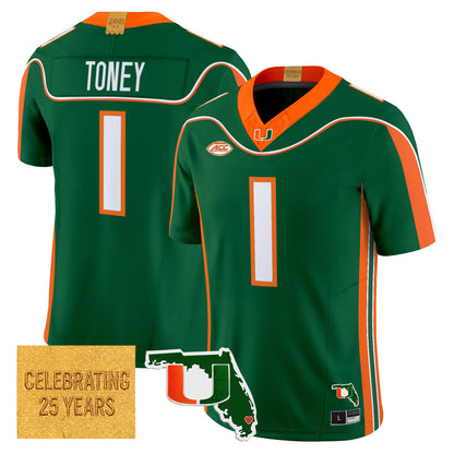 Miami Hurricanes 2001 Throwback Vapor Limited Jersey - Florida Patch - Stitched