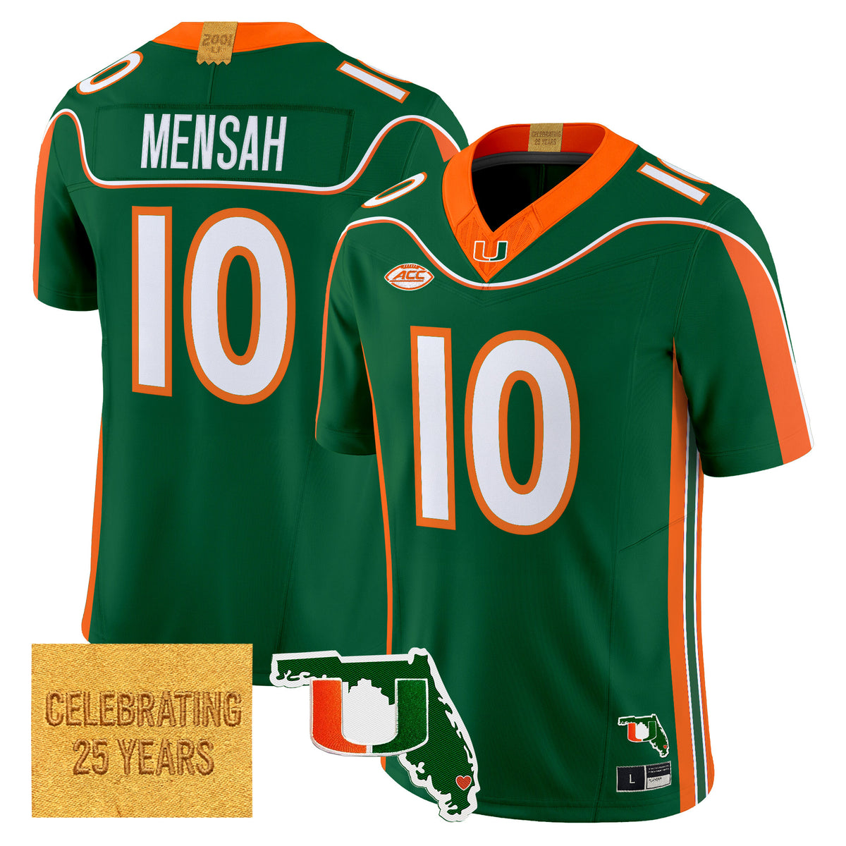 Miami Hurricanes 2001 Throwback Vapor Limited Jersey - Florida Patch - Stitched