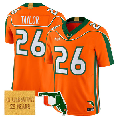 Miami Hurricanes 2001 Throwback Vapor Limited Jersey - Florida Patch - Stitched