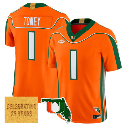 Miami Hurricanes 2001 Throwback Vapor Limited Jersey - Florida Patch - Stitched