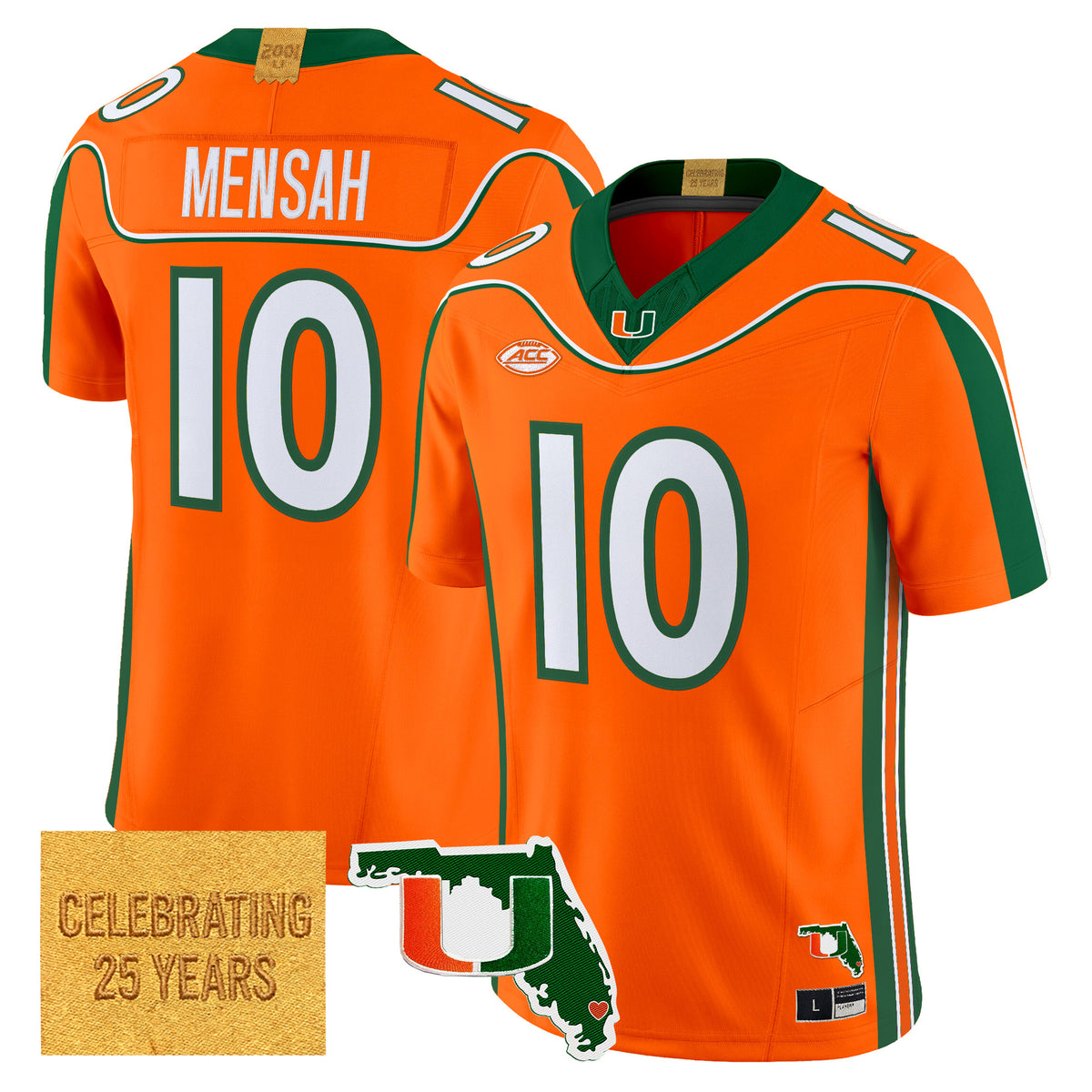 Miami Hurricanes 2001 Throwback Vapor Limited Jersey - Florida Patch - Stitched