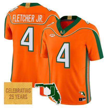 Miami Hurricanes 2001 Throwback Vapor Limited Jersey - Florida Patch - Stitched