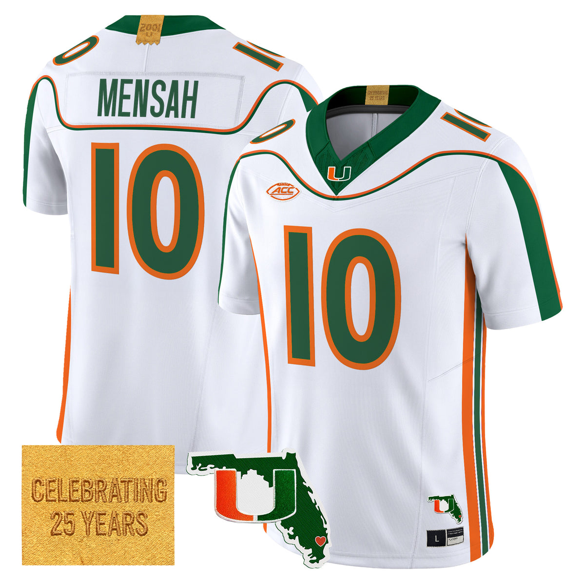 Miami Hurricanes 2001 Throwback Vapor Limited Jersey - Florida Patch - Stitched