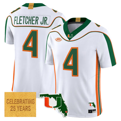 Miami Hurricanes 2001 Throwback Vapor Limited Jersey - Florida Patch - Stitched