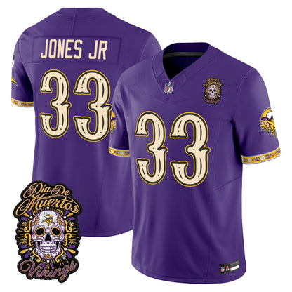 Minnesota Vikings Día de los Muertos Vapor Limited Jersey - Stitched