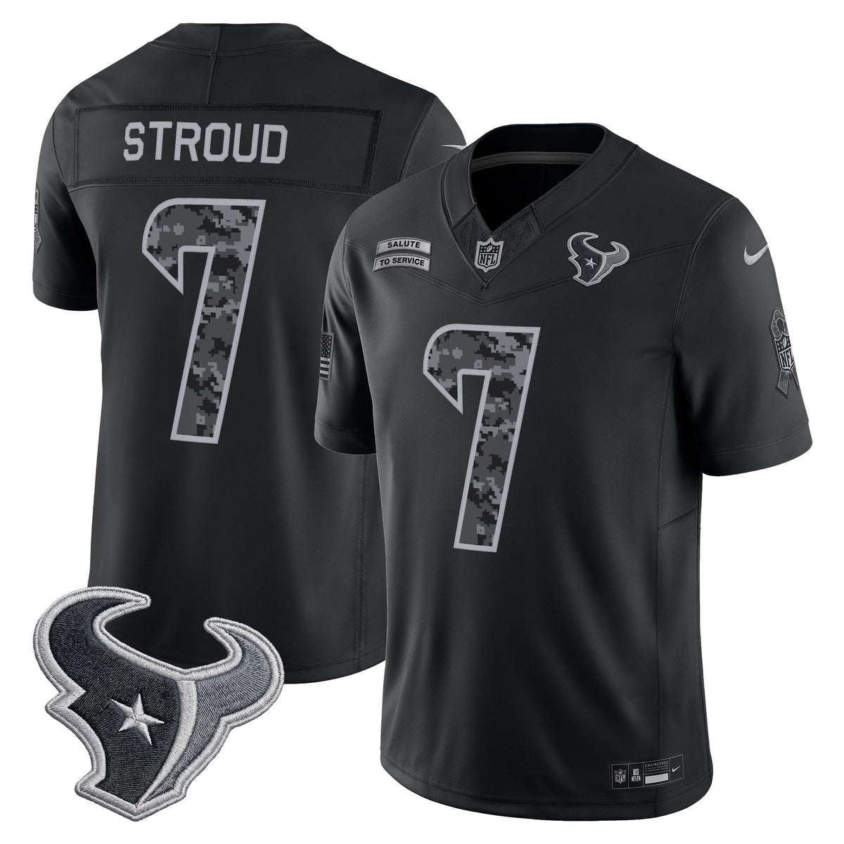 Houston Texans 2026 Salute to Service Vapor Limited Jersey - Stitched