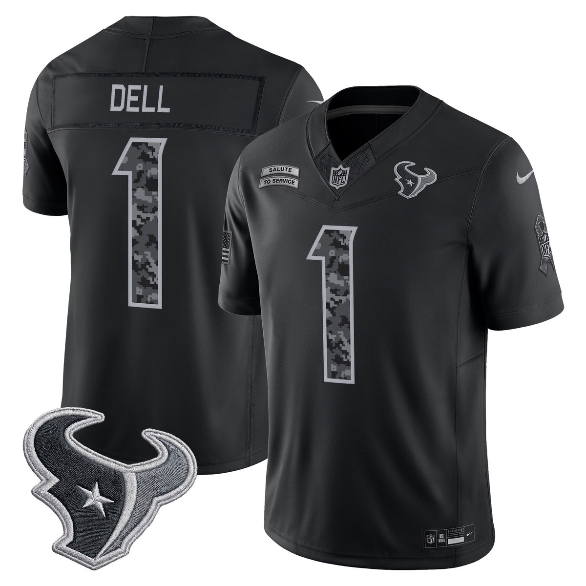 Houston Texans 2026 Salute to Service Vapor Limited Jersey - Stitched