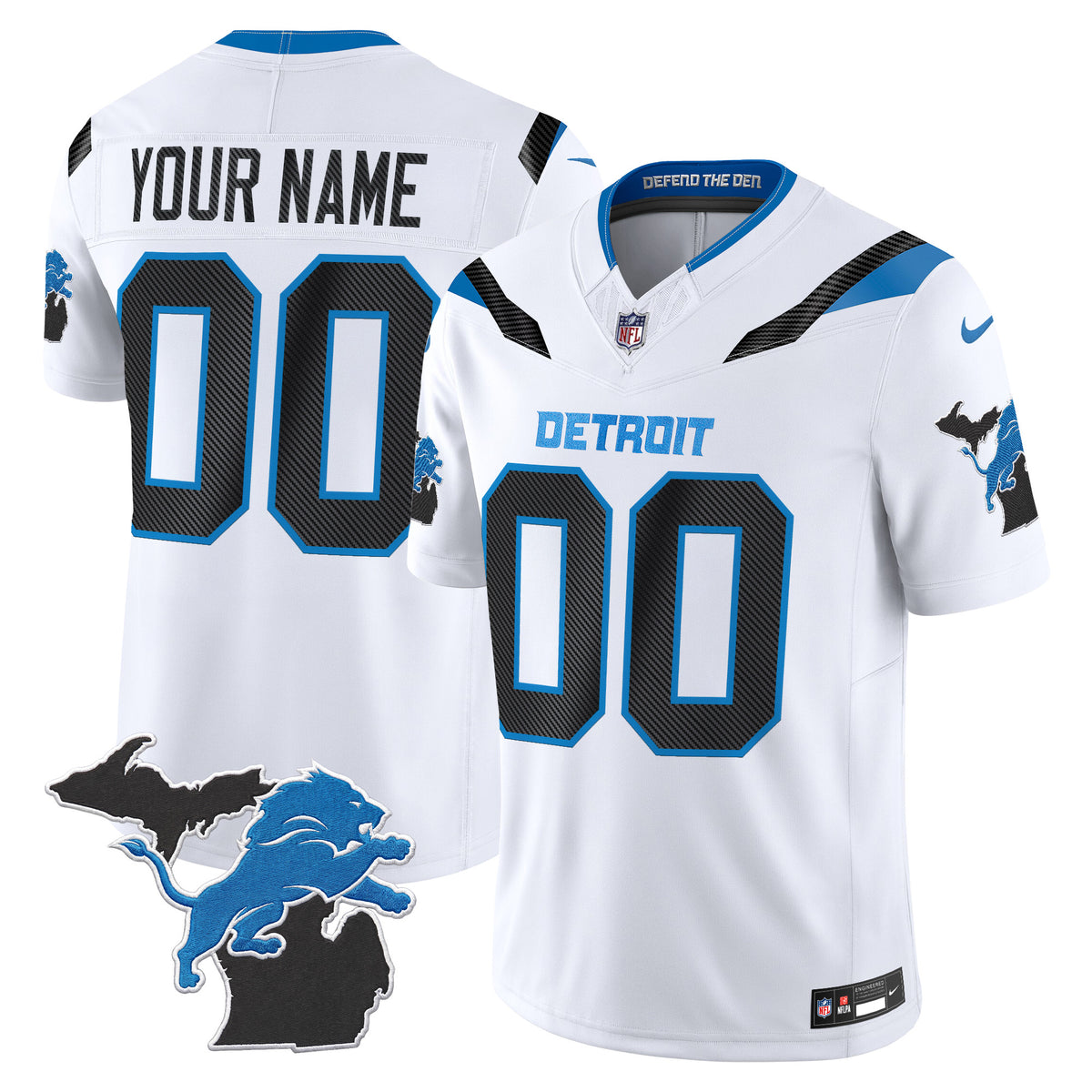 Detroit Lions 2026 "Rivalries" Vapor Limited Custom Jersey - Michigan Patch - Stitched