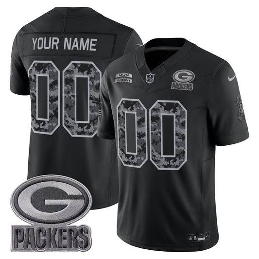 Green Bay Packers 2026 Salute to Service Vapor Limited Custom Jersey - Stitched