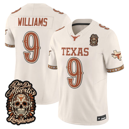  Texas Longhorns Día de los Muertos Vapor Limited Jersey - Stitched