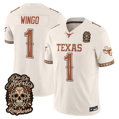  Texas Longhorns Día de los Muertos Vapor Limited Jersey - Stitched