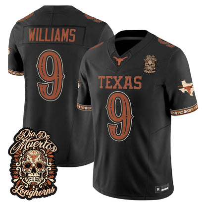  Texas Longhorns Día de los Muertos Vapor Limited Jersey - Stitched