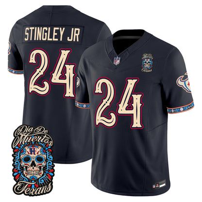  Houston Texans Día de los Muertos Vapor Limited Jersey - Stitched
