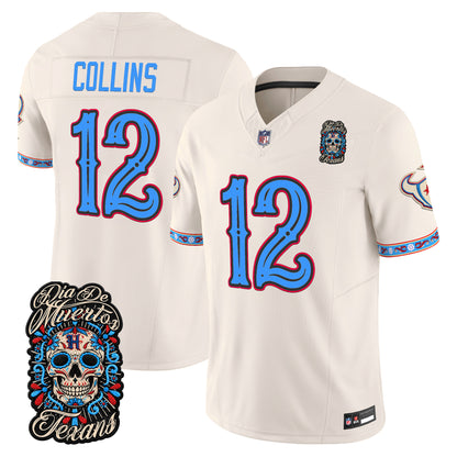  Houston Texans Día de los Muertos Vapor Limited Jersey - Stitched