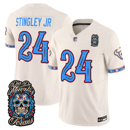  Houston Texans Día de los Muertos Vapor Limited Jersey - Stitched