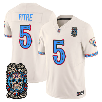  Houston Texans Día de los Muertos Vapor Limited Jersey - Stitched