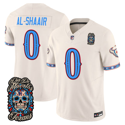  Houston Texans Día de los Muertos Vapor Limited Jersey - Stitched