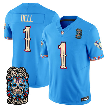  Houston Texans Día de los Muertos Vapor Limited Jersey - Stitched