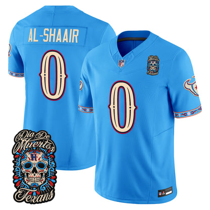  Houston Texans Día de los Muertos Vapor Limited Jersey - Stitched