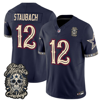  Dallas Cowboys Día de los Muertos Vapor Limited Jersey - Stitched