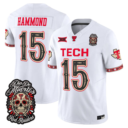  Texas Tech Red Raiders Día de los Muertos Vapor Limited Jersey - Stitched