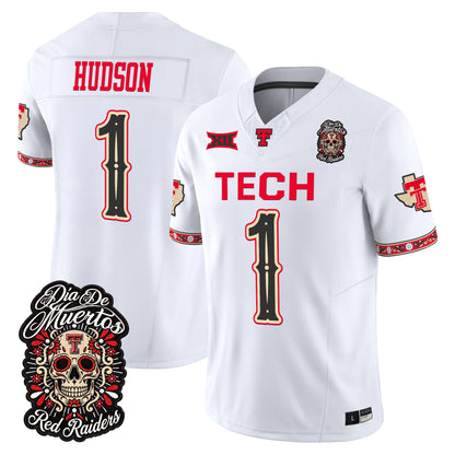  Texas Tech Red Raiders Día de los Muertos Vapor Limited Jersey - Stitched
