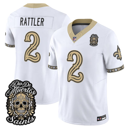  New Orleans Saints Día de los Muertos Vapor Limited Jersey - Stitched