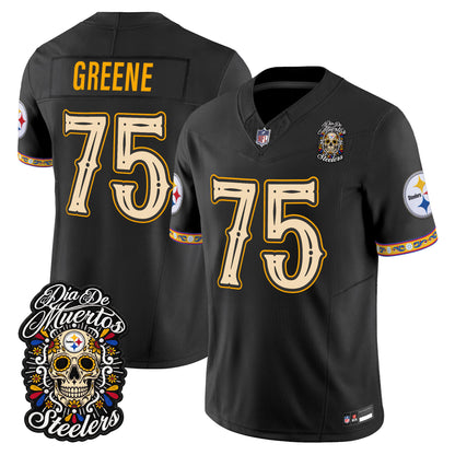  Pittsburgh Steelers Día de los Muertos Vapor Limited Jersey - Stitched