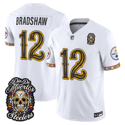  Pittsburgh Steelers Día de los Muertos Vapor Limited Jersey - Stitched