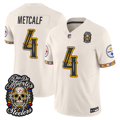  Pittsburgh Steelers Día de los Muertos Vapor Limited Jersey - Stitched