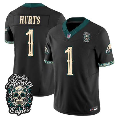  Philadelphia Eagles Día de los Muertos Vapor Limited Jersey - Stitched