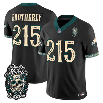  Philadelphia Eagles Día de los Muertos Vapor Limited Jersey - Stitched