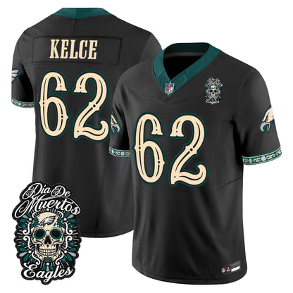  Philadelphia Eagles Día de los Muertos Vapor Limited Jersey - Stitched