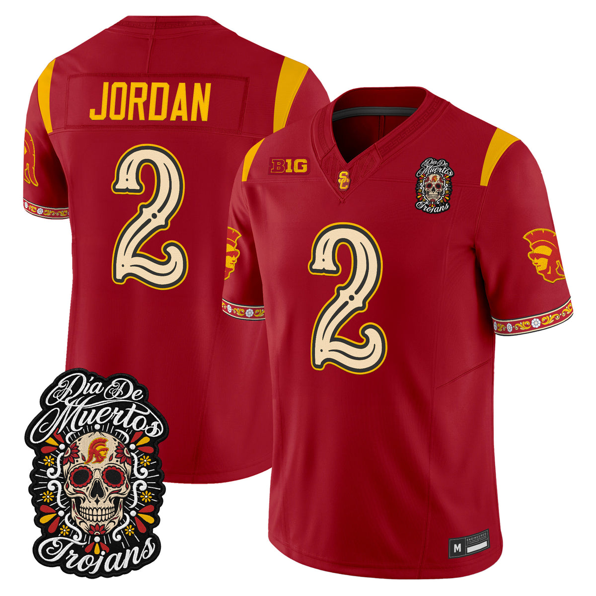  USC Trojans Día de los Muertos Vapor Limited Jersey - Stitched